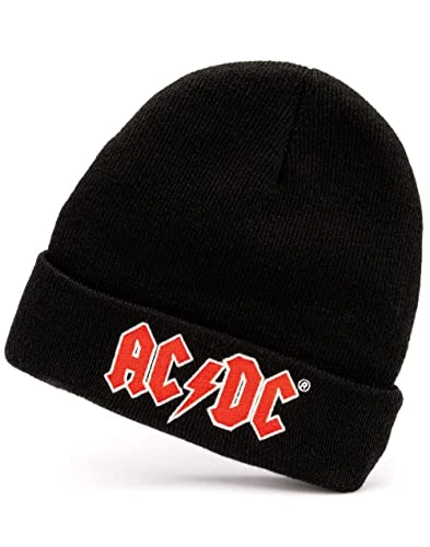 Beanie Hat for Men & Women | Unisex Black Soft Woolly Band Cap | Music Merchandise One Size Winter Hat One Size