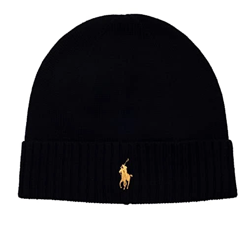 BEANIE PL BLACK/GOLD