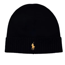 BEANIE PL BLACK/GOLD