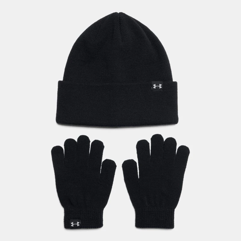 Beanie/Glove Girls Combo Black / Castlerock / Black OSFM