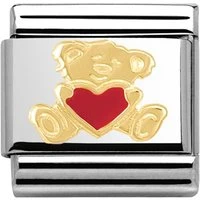 Bear With Heart Charm