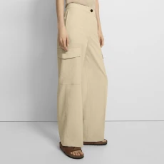 Beige Cargo Trousers