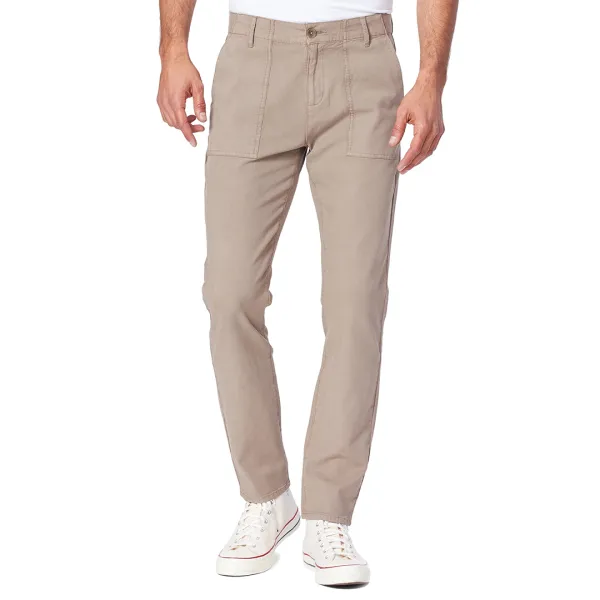 Beige Cragmont Straight Leg Trousers - Green