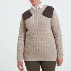 Beige Gairloch Wool Blend Jumper