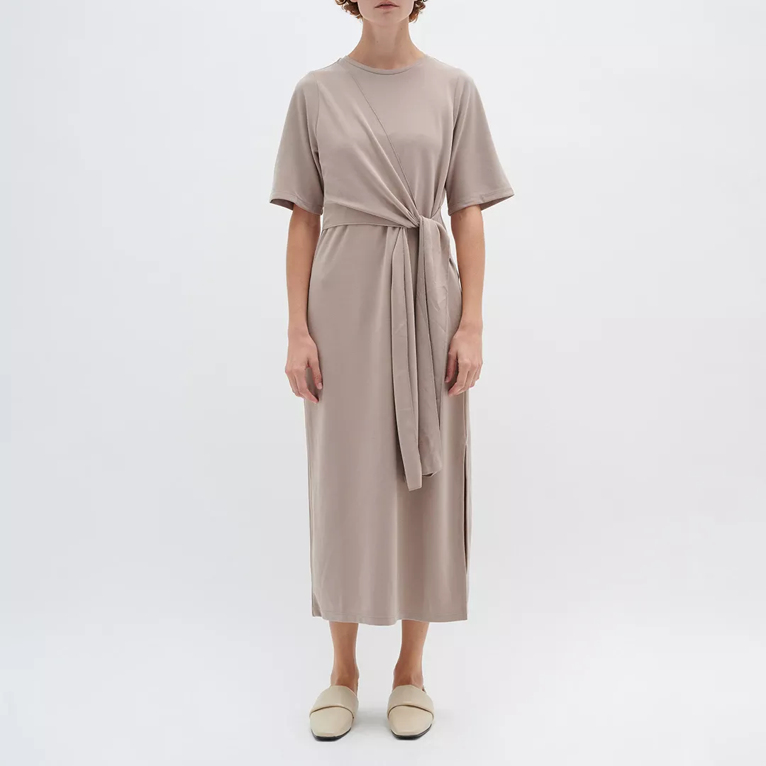 Beige Kainoa Midi Dress