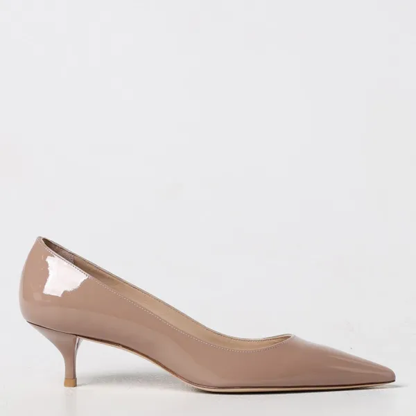 Beige Stuart Kitten Heeled Pump