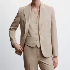 Beige Suit Jacket