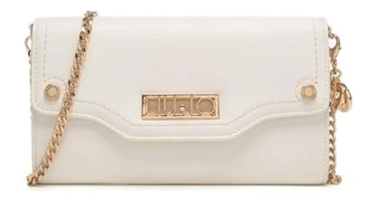 BELEG Women's Clutch / Shoulder Bag / Purse Black Faux Leather, White, One Size