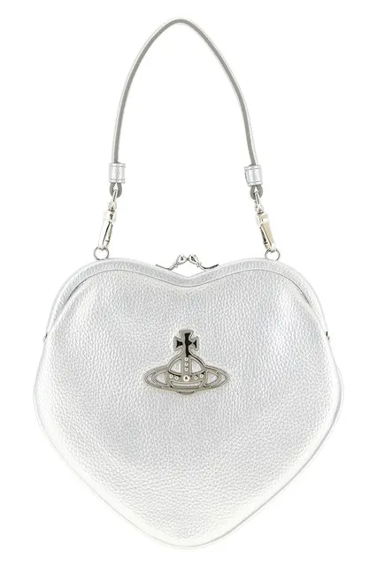 Belle Heart Frame Purse handbag - Silver