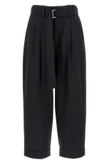 Belt wool pants Black Size Belt wool pants Black Size