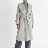 Belted wool coat