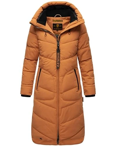 Benikoo Women's Winter Quilted Coat S-XXL, Rusty Cinnamon, L