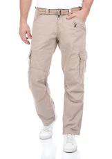 BenitoTZ Men's Cargo Jeans Trousers Loose Fit Cargo Trousers Fabric Belt 100% Cotton Basic Pockets Beige Grey Green W28 W29 W30 W31 W32 W33 W34 W36 W38 W40, Stone Beige (2202), 33 W/32 L BenitoTZ Men's Cargo Jeans Trousers Loose Fit Cargo Trousers Fabric Belt 100% Cotton Basic Pockets Beige Grey Green W28 W29 W30 W31 W32 W33 W34 W36 W38 W40, Stone Beige (2202), 33 W/32 L