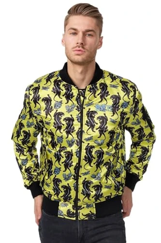 Benlee Panther Bomber Men's Jacket, Yellow/Black/Blue, XXXL