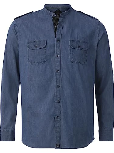 Berde Men's Long-Sleeved Shirt, blue, L