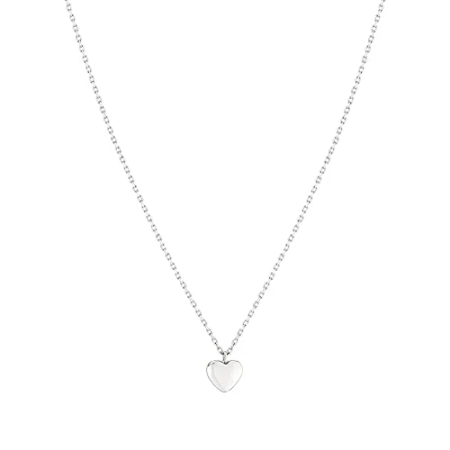 Berlin , Women’s Stainless Steel Not a gem Chain Necklace, Silver, 41 cm - LJ-0953-N-41