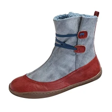 best winter boot Shoes Non-Slip Casual Round Fashion Boots Womens Toe Lace-up Leather women's boots Womens Suede black cowboy boots wide fit shoes womens mens black shoes