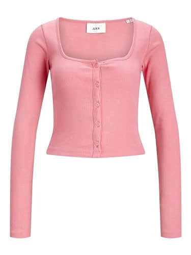Bestseller A/S Women's Jxfunny Str Ls Rib Cardigan JSR Sweater, Confetti, L