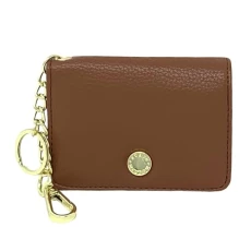 Bfold Clip On Card Case Wallet with Keyring, True Cognac, One Size,  Women's Card Case