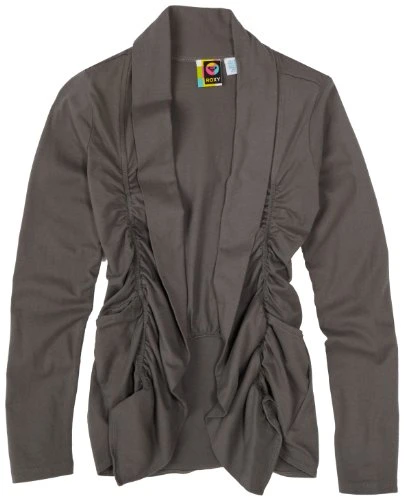 Big Girls' Well Alright Lightweight Open Cardigan, Charcoal Grey, 14