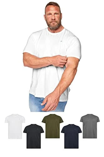 Big & Tall 5 Pack & White Core T-Shirts - Men's - M to 8XL