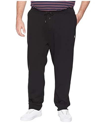 Big & Tall Big & Tall Double Knit Jogger Pants Polo Black 3XLT 32