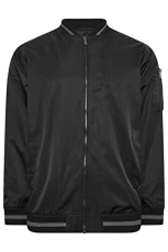 Big & Tall Bomber Jacket - Men's - M to 8XL Black Big & Tall Bomber Jacket - Men's - M to 8XL Black