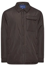 Big & Tall Button Up Jacket - Men's - M to 8XL Black Big & Tall Button Up Jacket - Men's - M to 8XL Black