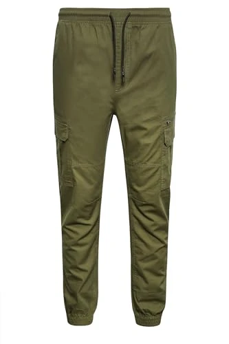 Big & Tall Green Ripstop Cargo Trousers - Men's - M to 8XL