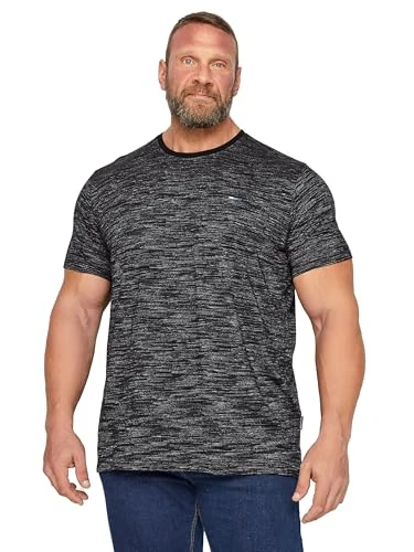 Big & Tall Injected Slub T-Shirt - Men's - M to 8XL Black