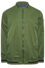 Big & Tall Khaki Bomber Jacket - Men's - M to 8XL Big & Tall Khaki Bomber Jacket - Men's - M to 8XL