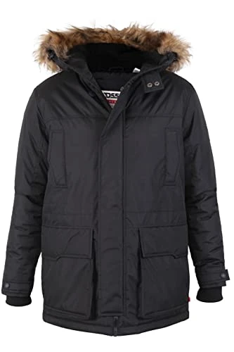 Big & Tall Lovett Parka Jacket - Men's Black, 4XL, KS13382