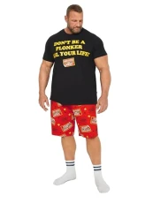 Big & Tall Red Only Fools And Horses Pyjama Set - Men's - M to 8XL