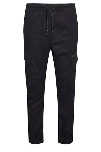 Big & Tall Ripstop Cargo Trousers - Men's - M to 8XL Black