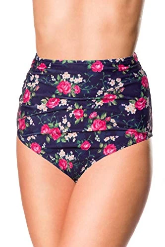 Bikini Bottoms Women Bikini Bottom Blue-Pink M, 82% Polyester, 18% Elastane, sehr elastisch
