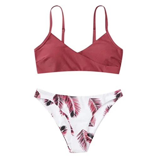Bikini Retro High Waist Swimdresses Women's Tummy Control Tankini Top Monokini String Women's Bikini Halterneck Sexy Bikini Push Up Monokini Sexy Monokini, red, L