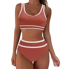 Bikini Sets for Women UK Plus Size 18, Quick Dry Women's Bikinis Plus Size Cross Front Swimwear Sets, Women's Bikini Set Sexy Lace up Triangle Bikini UK Stock Sale
