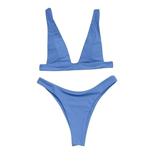 Bikini Split Swimwear Multi Colour Solid Bikini for Women Bikini Bottom 38, a, M