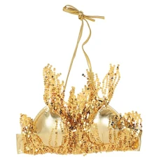 Bikini Top 1 Pc Camisole Nye Tops for Women Belly Dancer Costumes Golden Dance Bra Sequins Dance Tops Sequin Bra Top Sequin Latin Bras Performance Costume Miss Tassel Shirts Bikini Top 1 Pc Camisole Nye Tops for Women Belly Dancer Costumes Golden Dance Bra Sequins Dance Tops Sequin Bra Top Sequin Latin Bras Performance Costume Miss Tassel Shirts