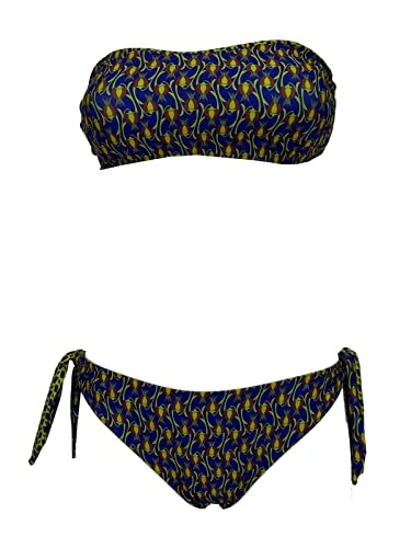 Bikini Woman Reversible Band Lined Justmine Purple/Rust/Lime B2770 8027 Made in Italy (44)