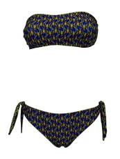 Bikini Woman Reversible Band Lined Justmine Purple/Rust/Lime B2770 8027 Made in Italy (44)