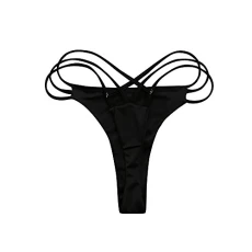 Bikini Women's Set Swimsuit Women's Bikini Top Women's Swimming Trunks Swimsuit Swimwear Trunks Sexy Women's Bikini Swim Thong Bottoms V Swimwears Tankinis Set E Girl Style, black, S