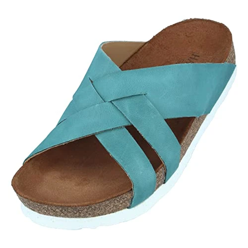 Bio BO Mules Slippers, blue, 9 UK