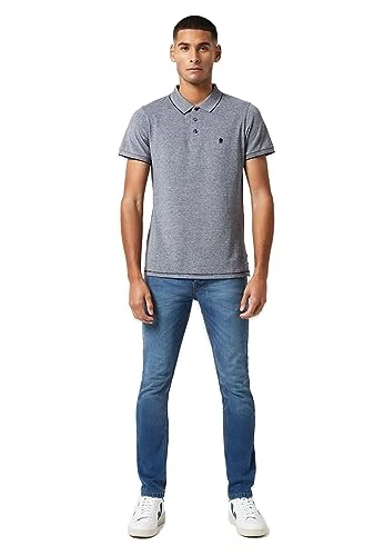 Birdseye Men's Short-Sleeved Polo Shirt T-Shirt, Navy/Navy, L