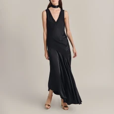 Black Addison Midi Dress