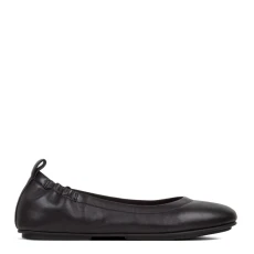 Black Allegro Leather Ballet Pumps