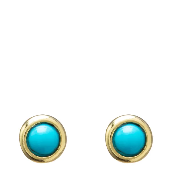 Black &amp; Gold Round Earrings