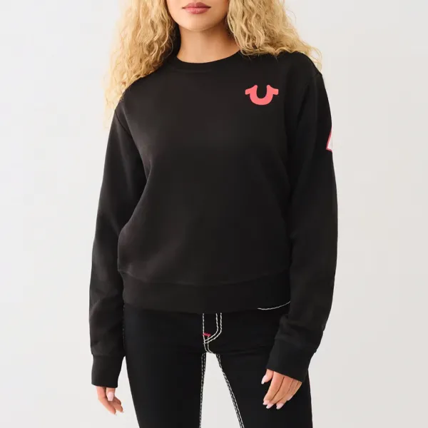 Black Anniversary Relaxed Sweatshirt - Black