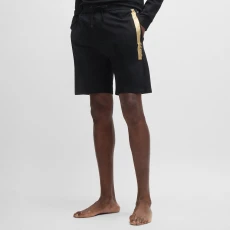 Black Authentic Cotton Tracksuit Shorts
