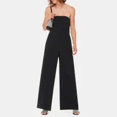 Black Brianna Bandeau Jumpsuit